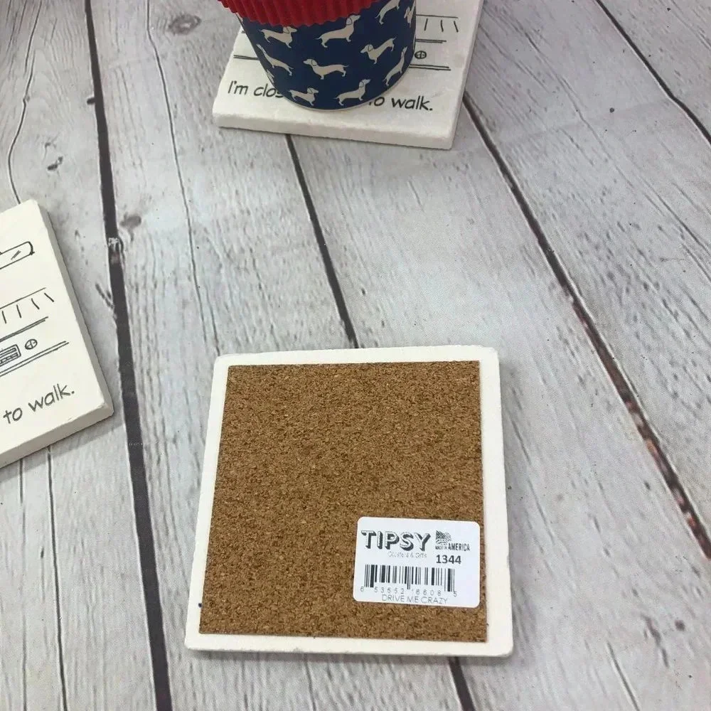 Coasters DRIVE ME CRAZY DRINK COASTER set of 4